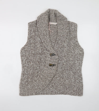 Womens UK Size 14 EWM Beige Vest Jumper