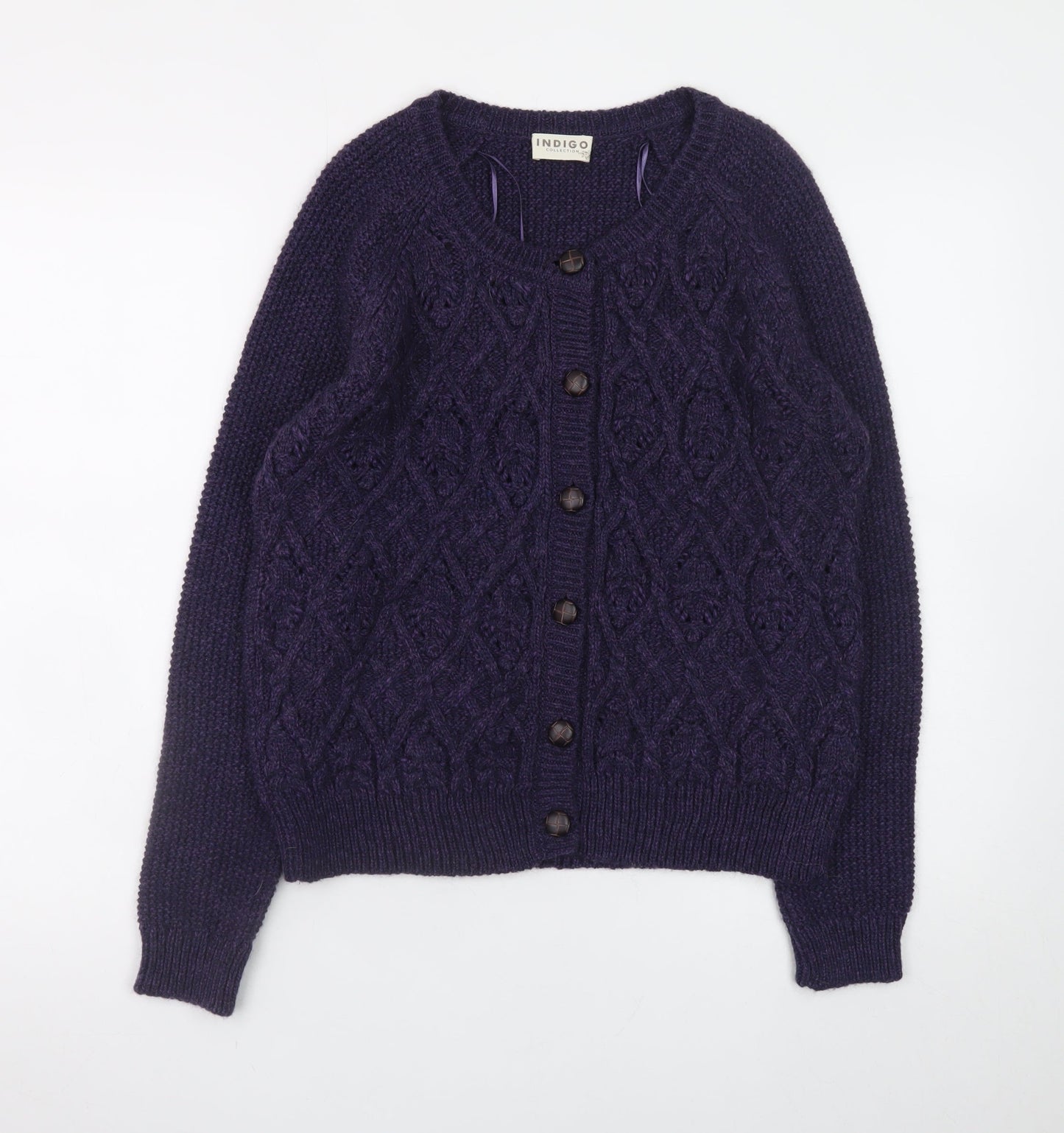 Womens UK Size 12 Marks and Spencer Purple Cardigan Jumper
