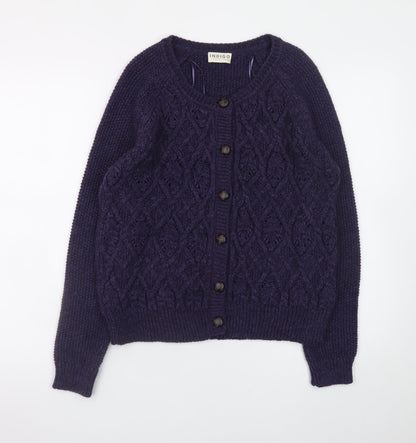 Womens UK Size 12 Marks and Spencer Purple Cardigan Jumper
