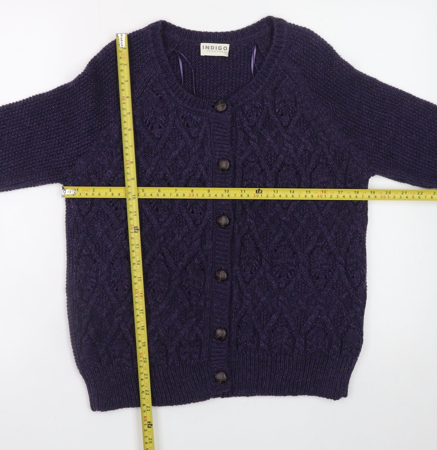Womens UK Size 12 Marks and Spencer Purple Cardigan Jumper