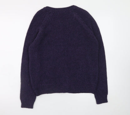 Womens UK Size 12 Marks and Spencer Purple Cardigan Jumper