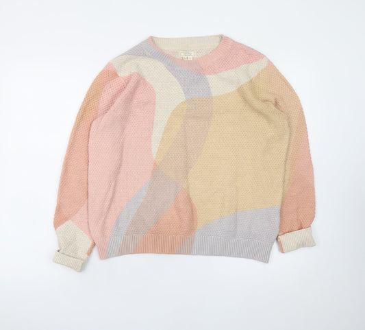 Womens UK Size 14 Fat Face Multicoloured Pullover Jumper