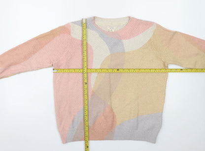 Womens UK Size 14 Fat Face Multicoloured Pullover Jumper