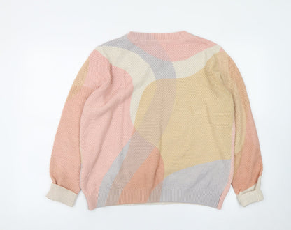 Womens UK Size 14 Fat Face Multicoloured Pullover Jumper