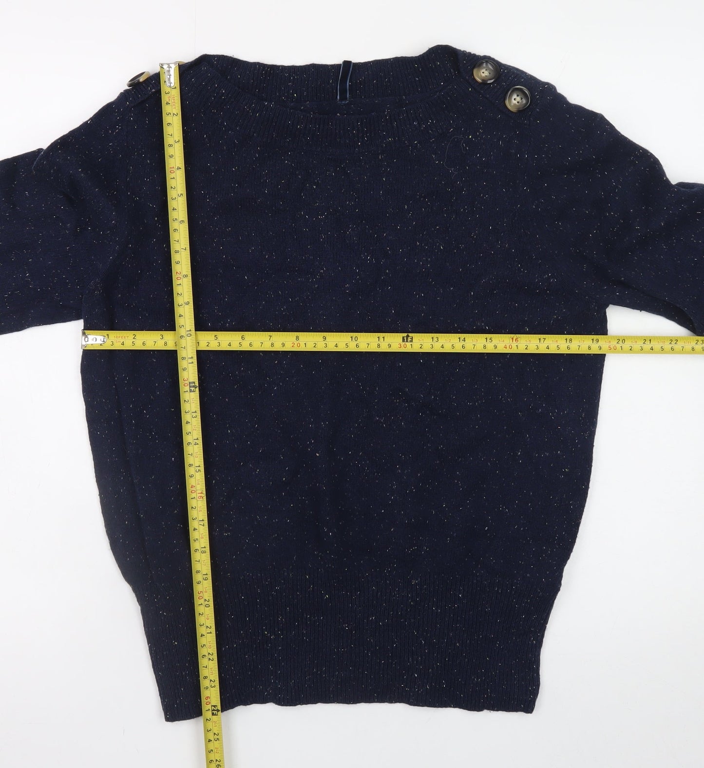 Womens UK Size 16 Marks and Spencer Blue Pullover Jumper