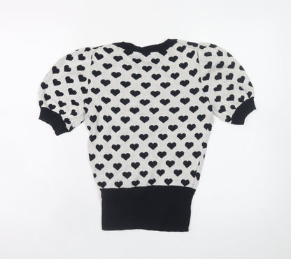 Womens UK Size XS French Connection Black Pullover Jumper