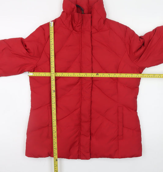 Mens UK Size M Tommy Hilfiger Red Puffer Jacket