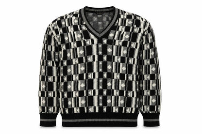 Mens UK Size XL Le Roy Black Pullover Jumper