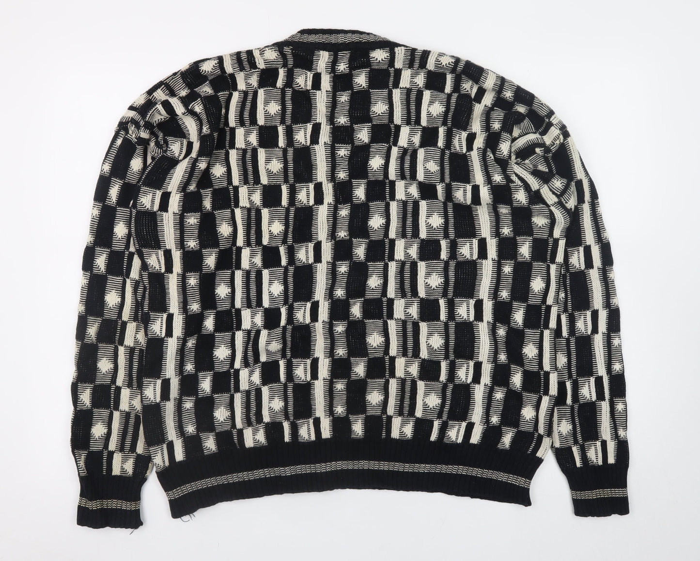 Mens UK Size XL Le Roy Black Pullover Jumper