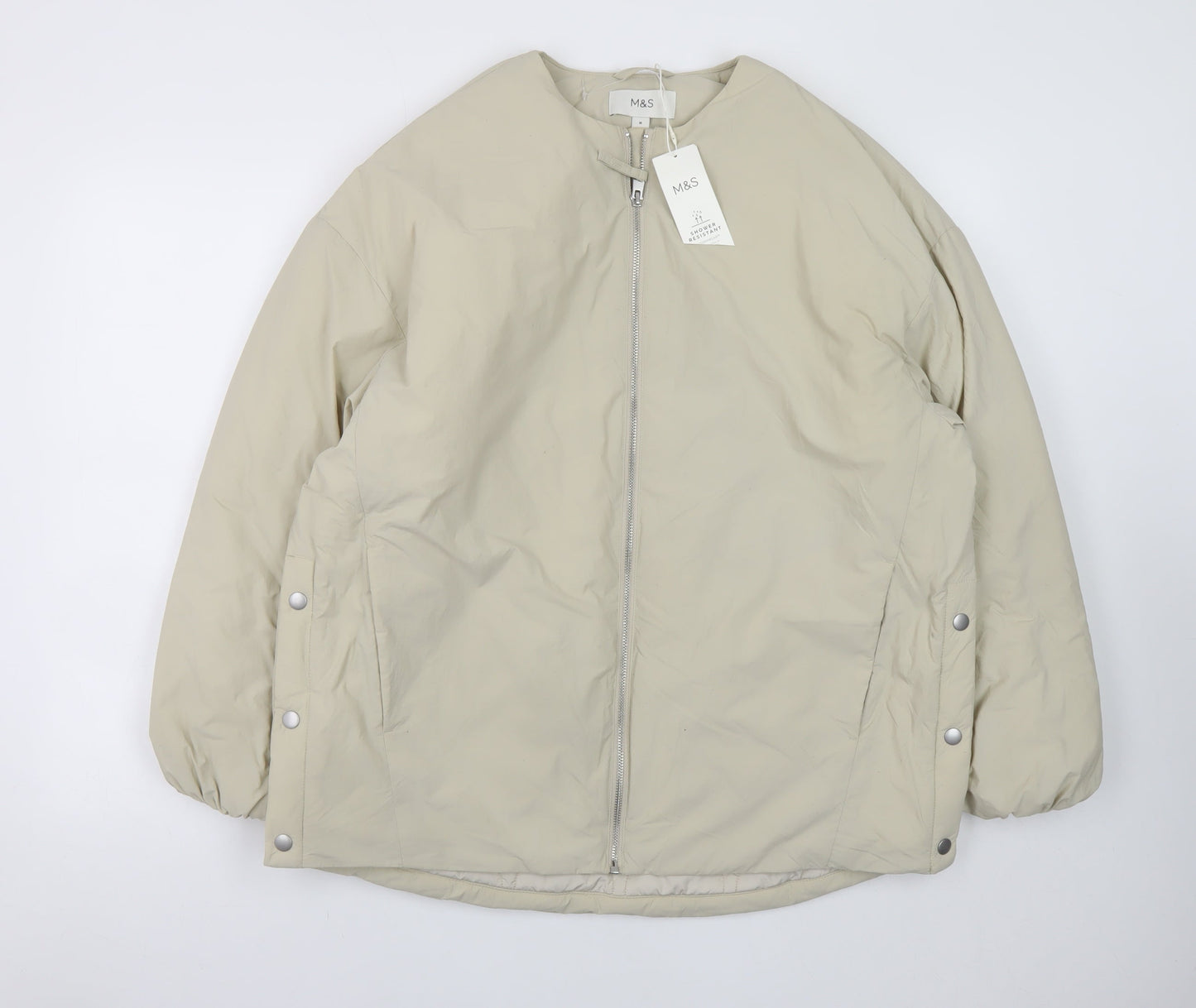 Mens UK Size M Marks and Spencer Beige Puffer Jacket