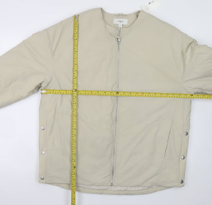 Mens UK Size M Marks and Spencer Beige Puffer Jacket