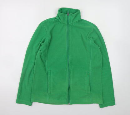 Womens UK Size XS Lands' End Green Basic Jacket