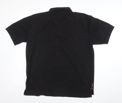 Slazenger Men's Black XL Polo Shirt Cotton Blend Casual Sports Top