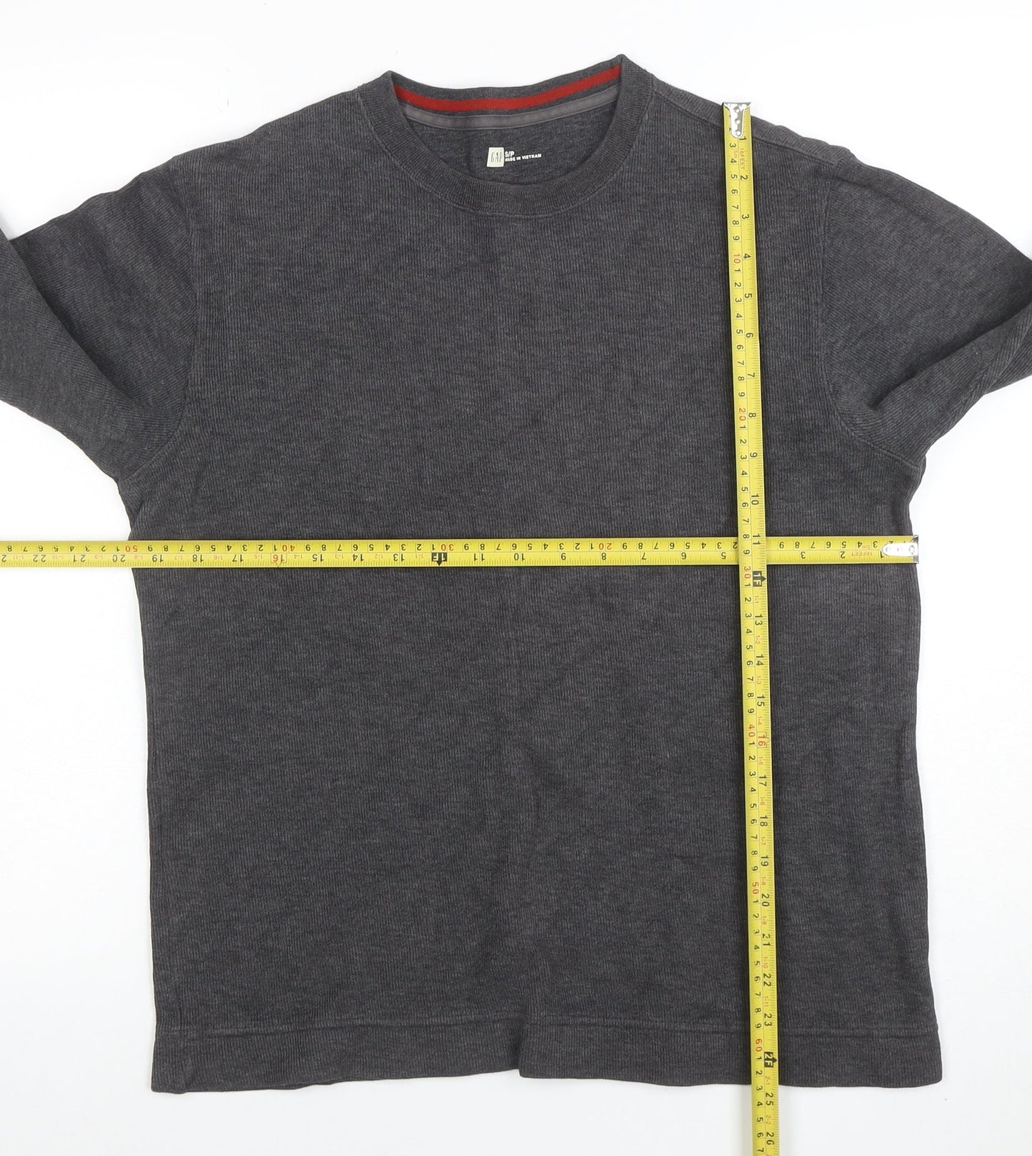 Mens UK Size S Gap Grey Pullover Sweatshirt
