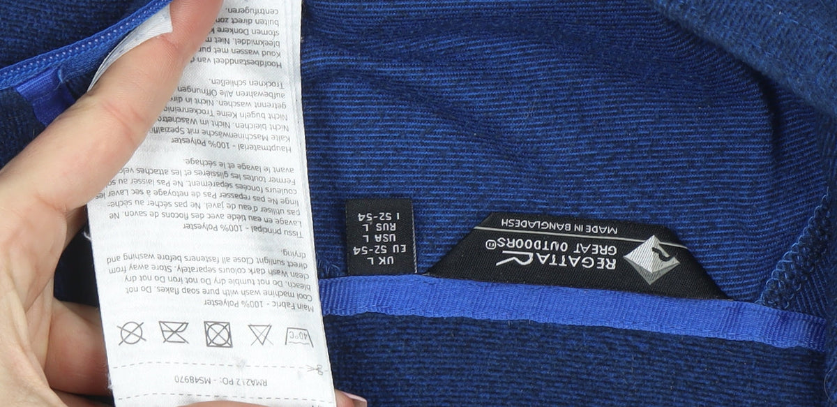 Mens UK Size L Regatta Blue Pullover Sweatshirt