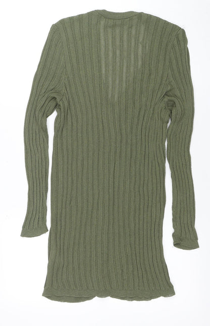 Womens UK Size 10 Jaeger Green Cardigan Jumper