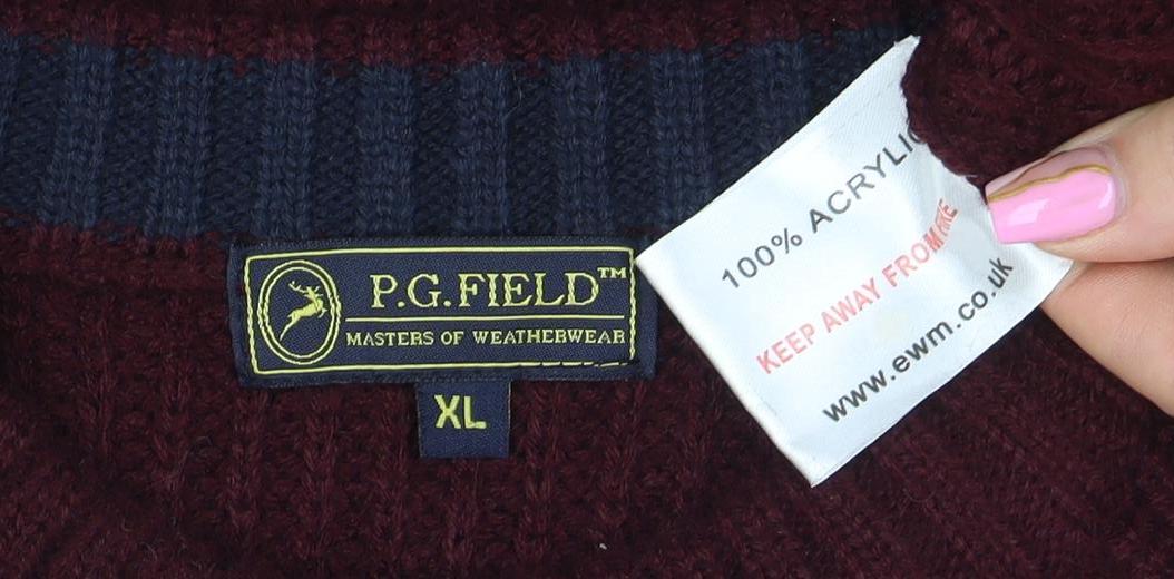 Mens UK Size XL R.G. Field Red Pullover Jumper