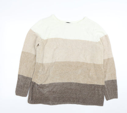 Bonmarché Women's Multicoloured Striped Knit Jumper M