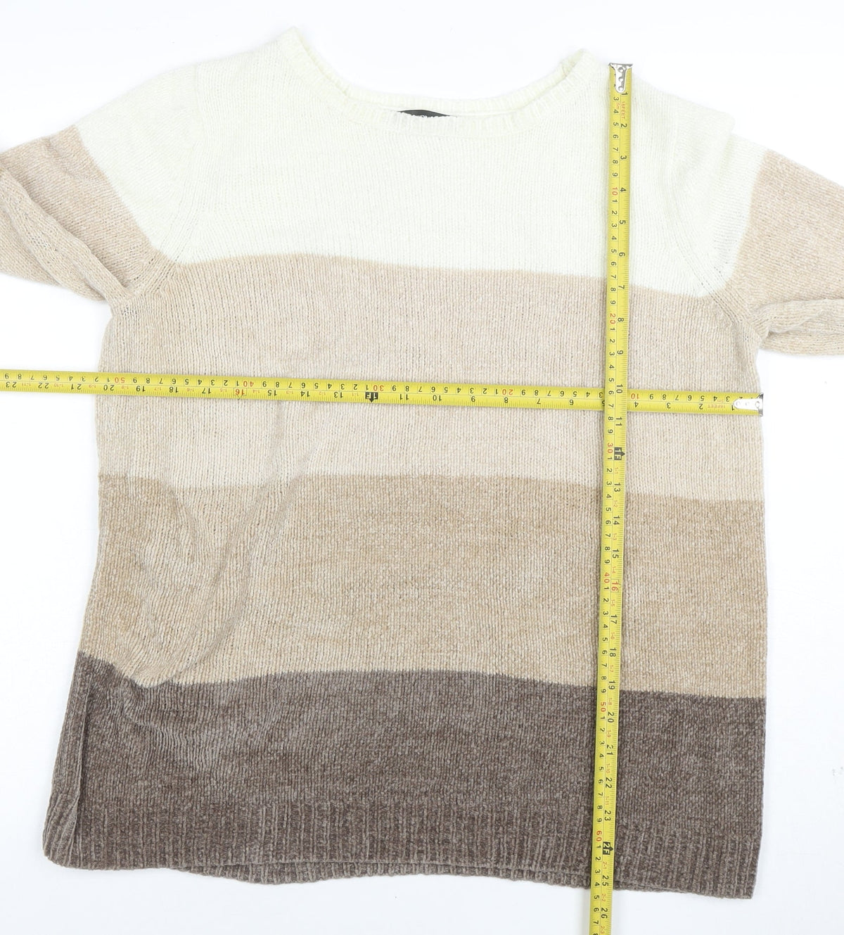 Bonmarché Women's Multicoloured Striped Knit Jumper M