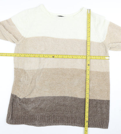 Bonmarché Women's Multicoloured Striped Knit Jumper M