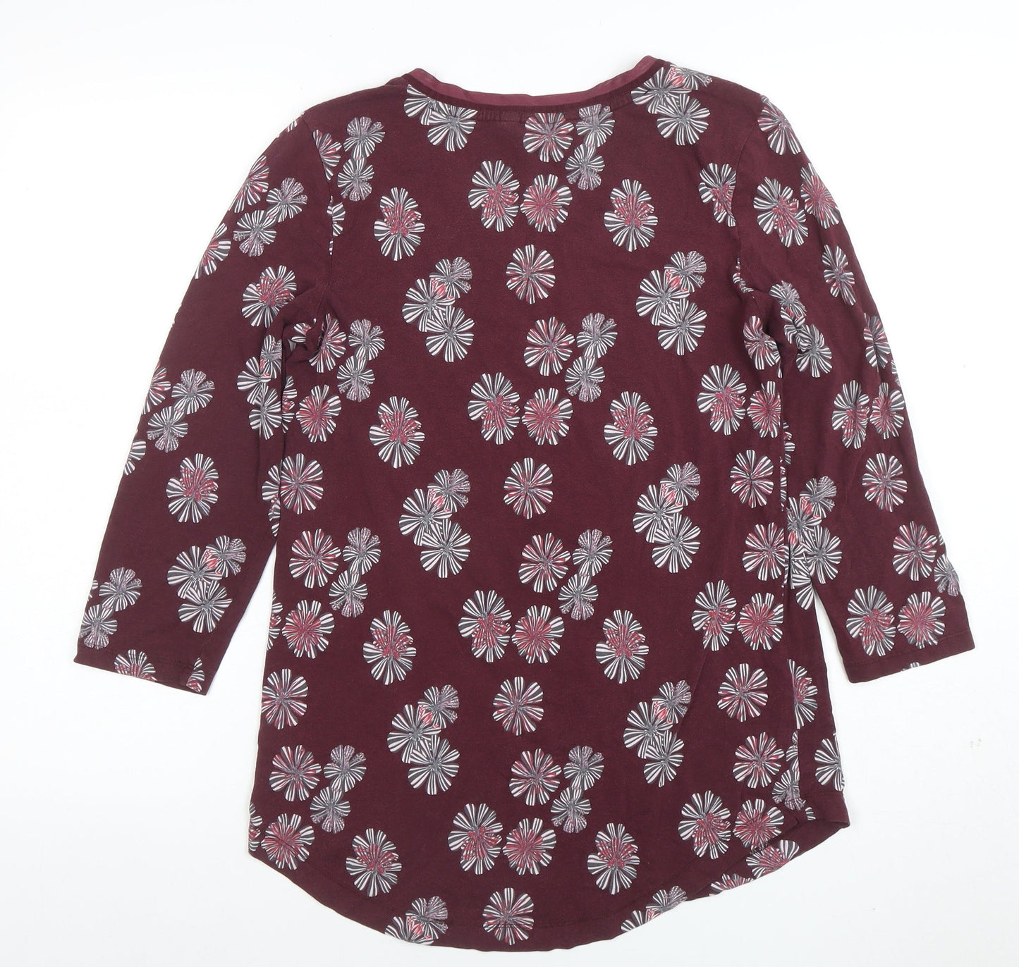 Womens UK Size S Lands' End Red Tunic T-Shirt