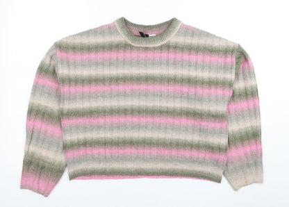 Womens UK Size 12 Divided (H&M) Multicoloured Pullover Jumper