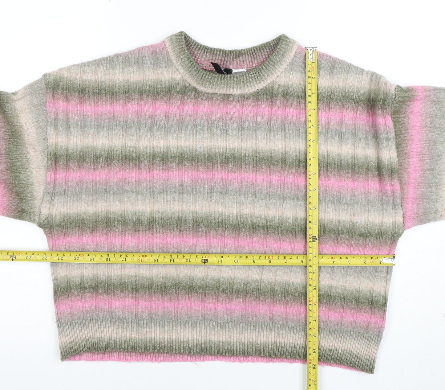 Womens UK Size 12 Divided (H&M) Multicoloured Pullover Jumper