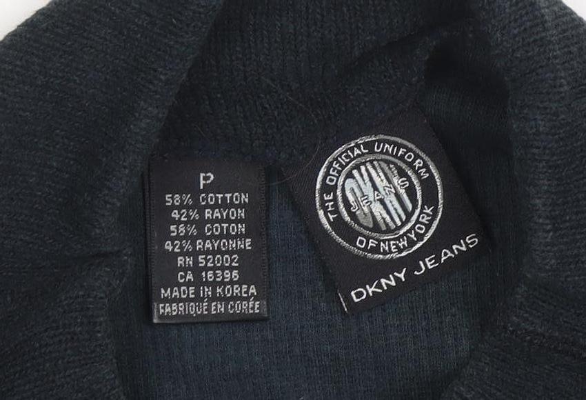 Mens UK Size S DKNY Jeans Black Pullover Jumper