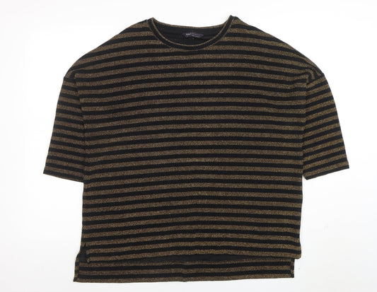 Womens UK Size 14 Marks and Spencer Black Basic T-Shirt