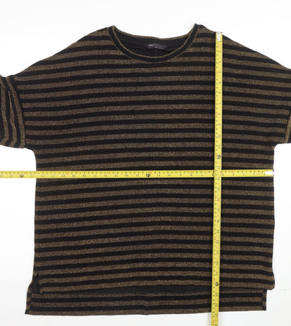 Womens UK Size 14 Marks and Spencer Black Basic T-Shirt