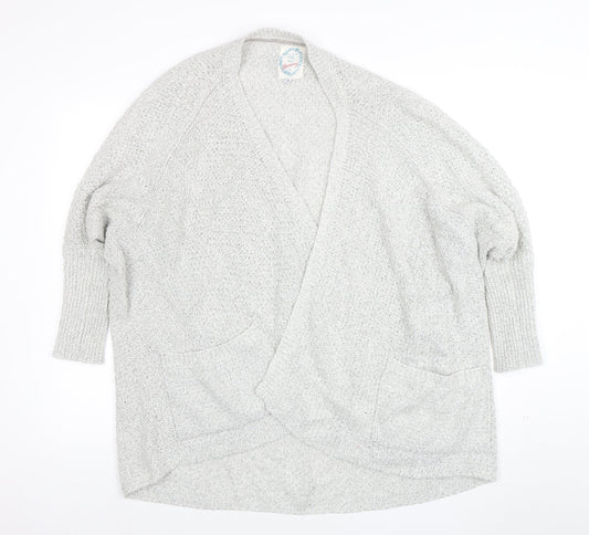 Womens UK Size 12 Faithful and True Grey Cardigan Jumper