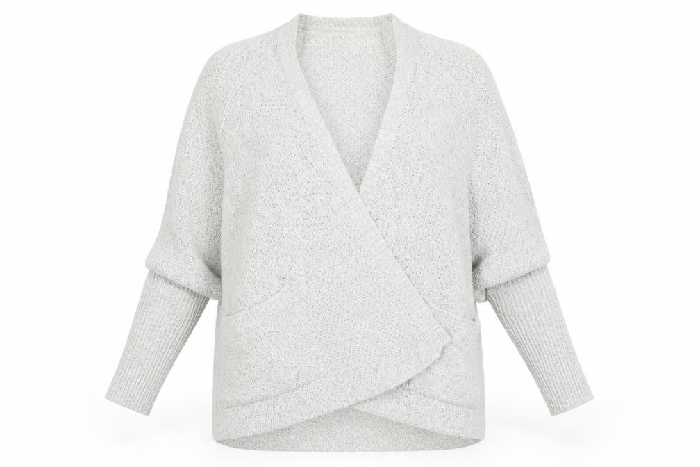 Womens UK Size 12 Faithful and True Grey Cardigan Jumper