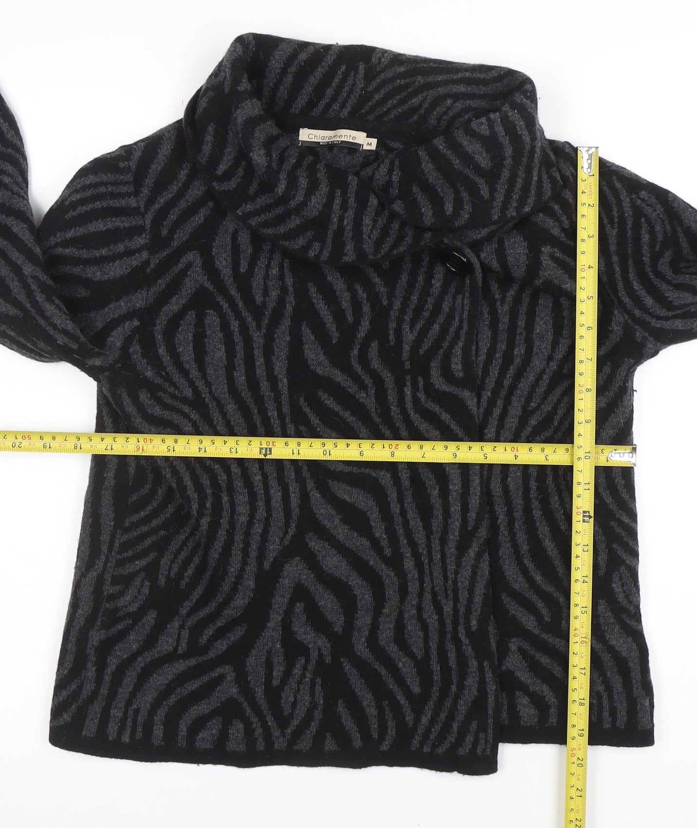 Womens UK Size M Chiaramente Black Pullover Jumper