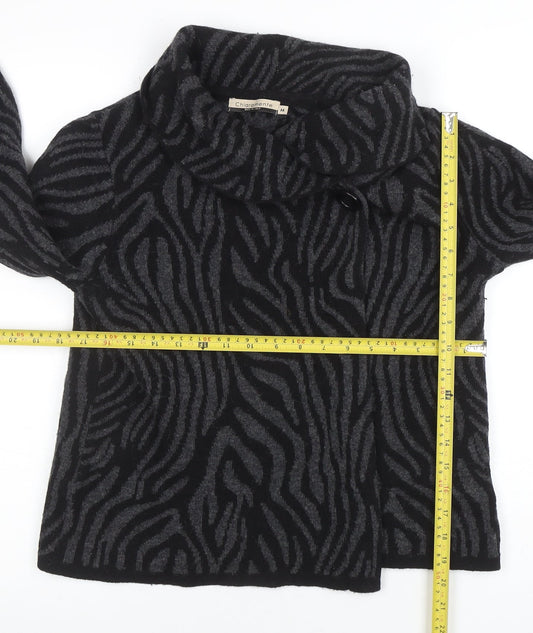Womens UK Size M Chiaramente Black Pullover Jumper