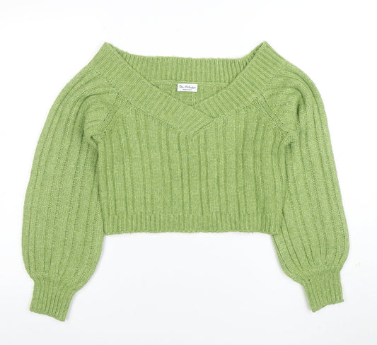 Womens UK Size S Miss Selfridge Green Pullover Jumper