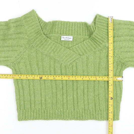 Womens UK Size S Miss Selfridge Green Pullover Jumper