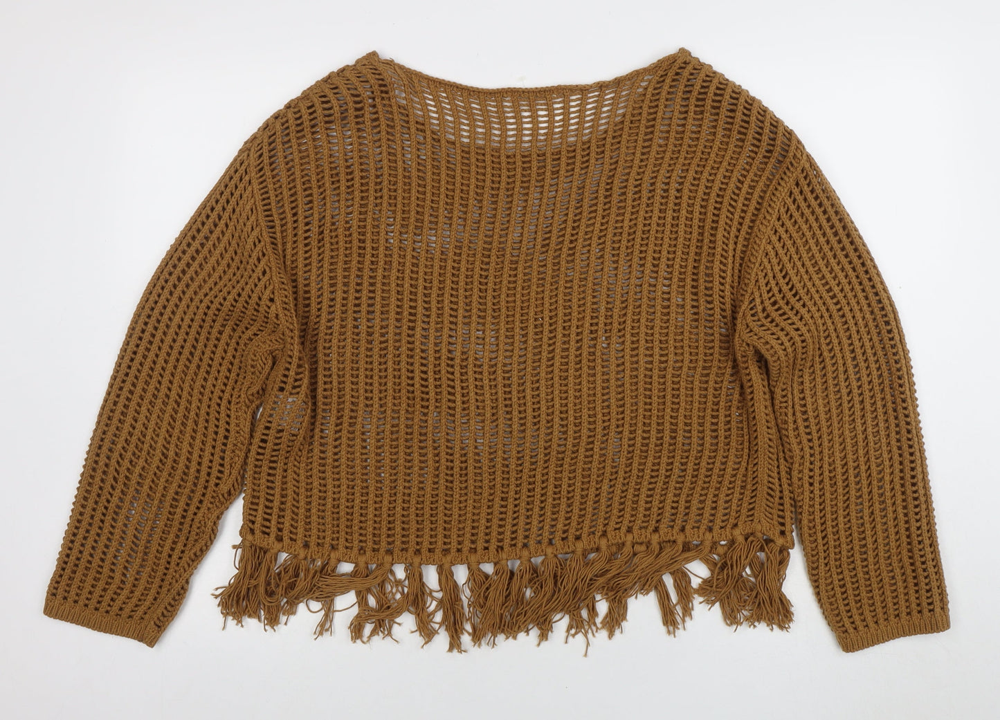 Womens UK Size XL Encuentro Brown Pullover Jumper