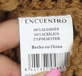Womens UK Size XL Encuentro Brown Pullover Jumper