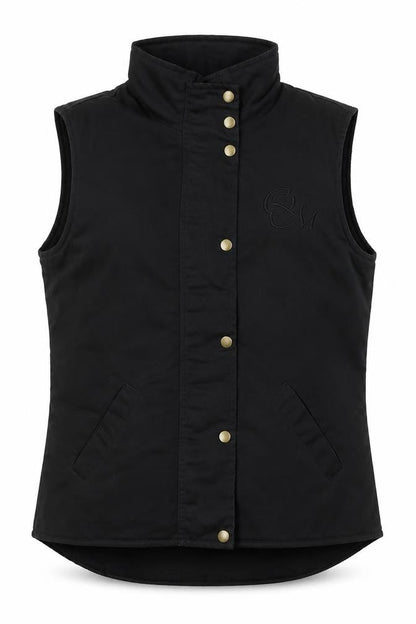 GiiNiiX Women's Black Waistcoat Bodywarmer Size S Outdoor Casual