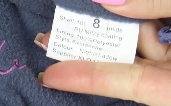 Womens UK Size 8 Joules Blue Puffer Jacket