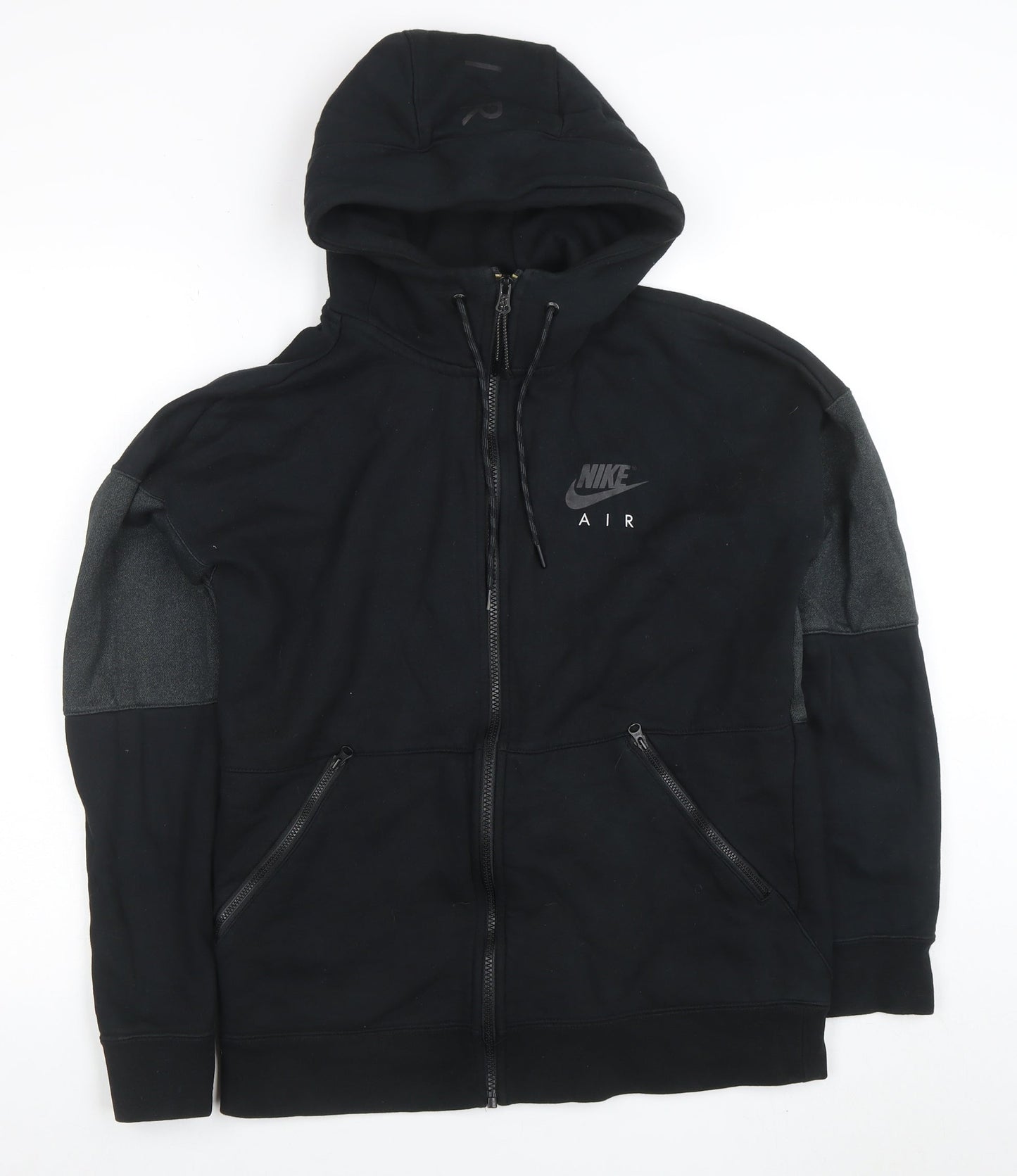 Mens UK Size M Nike Black Full Zip Hoodie