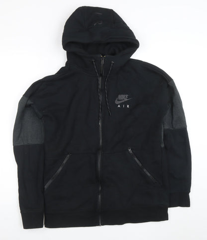 Mens UK Size M Nike Black Full Zip Hoodie