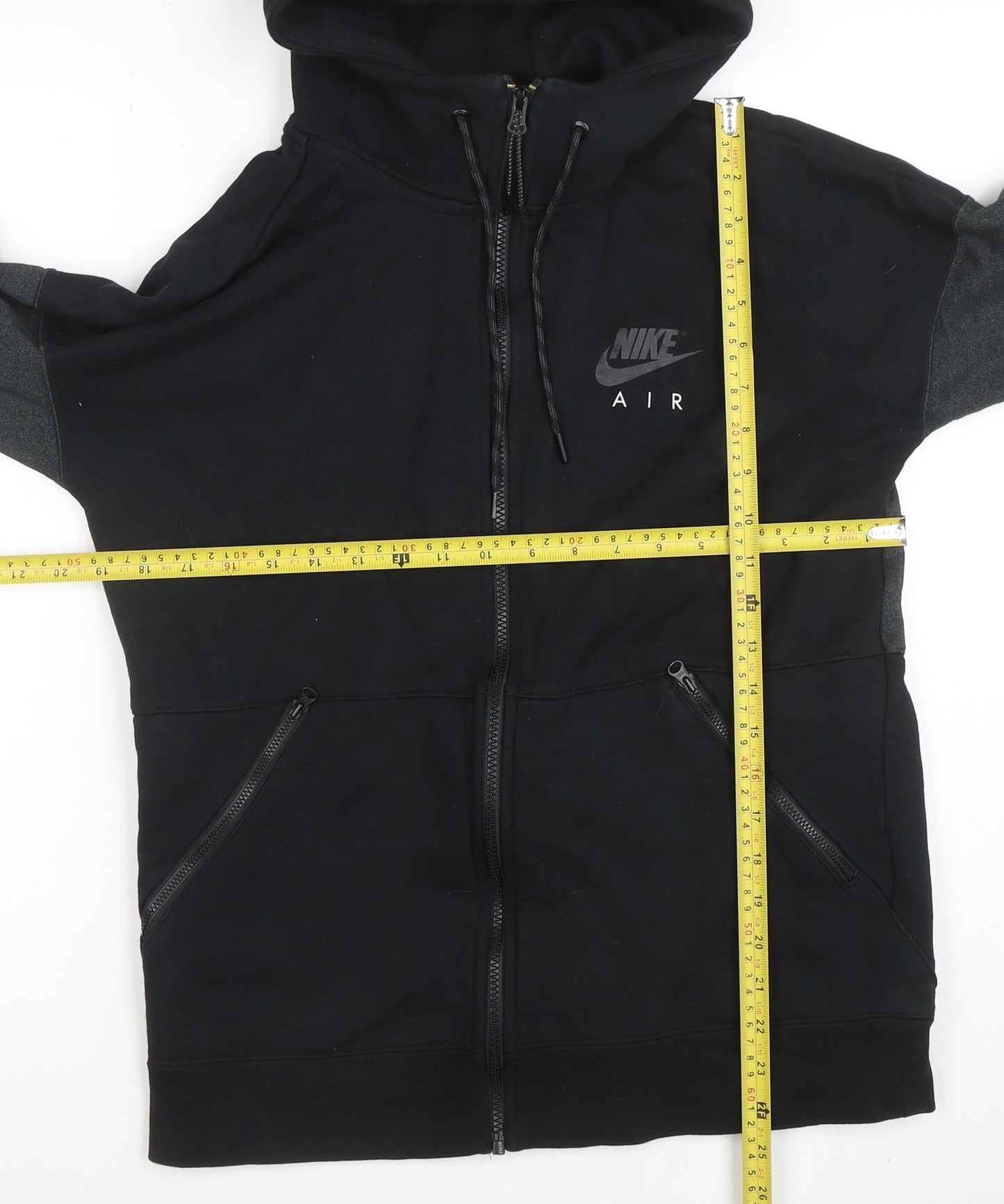 Mens UK Size M Nike Black Full Zip Hoodie