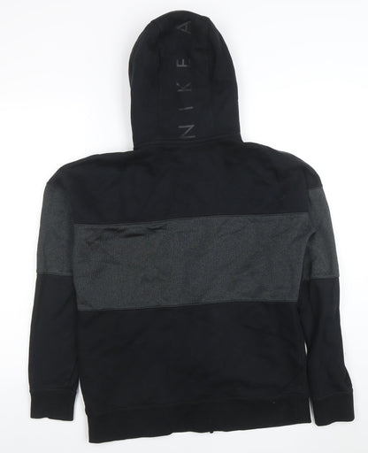 Mens UK Size M Nike Black Full Zip Hoodie