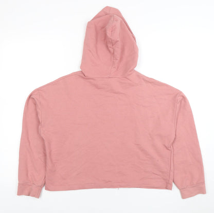 Womens UK Size L LDR Woman Pink Pullover Hoodie