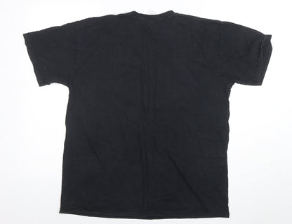 Gildan Men's Black House Stark Game of Thrones Cotton T-Shirt Size L