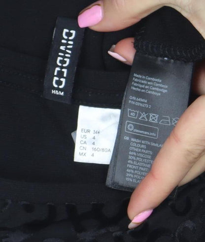 Womens UK Size 8 H&M Divided Bodycon Dress