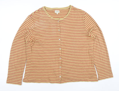 Womens UK Size L Viyella Beige Cardigan Jumper