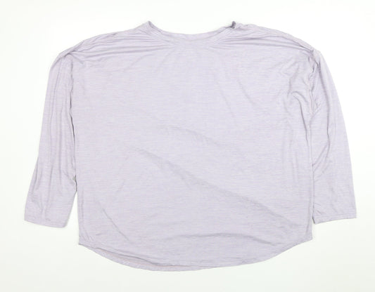 Womens UK Size 2XL George Purple Gym & Training T-Shirt