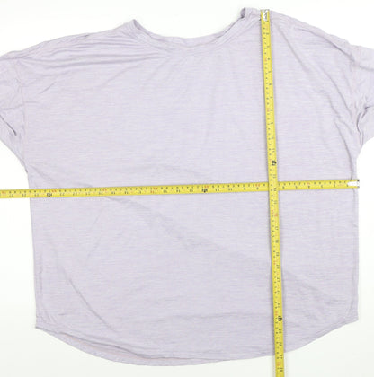 Womens UK Size 2XL George Purple Gym & Training T-Shirt